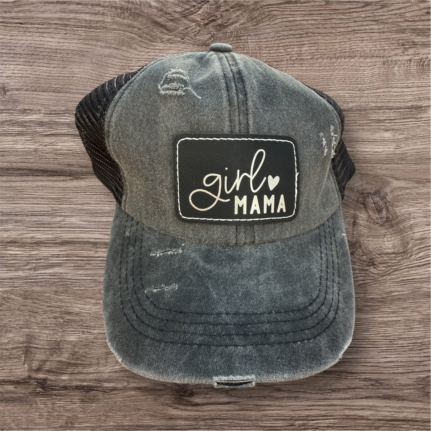 Engraved Girl Mama Women's Criss Cross Hat