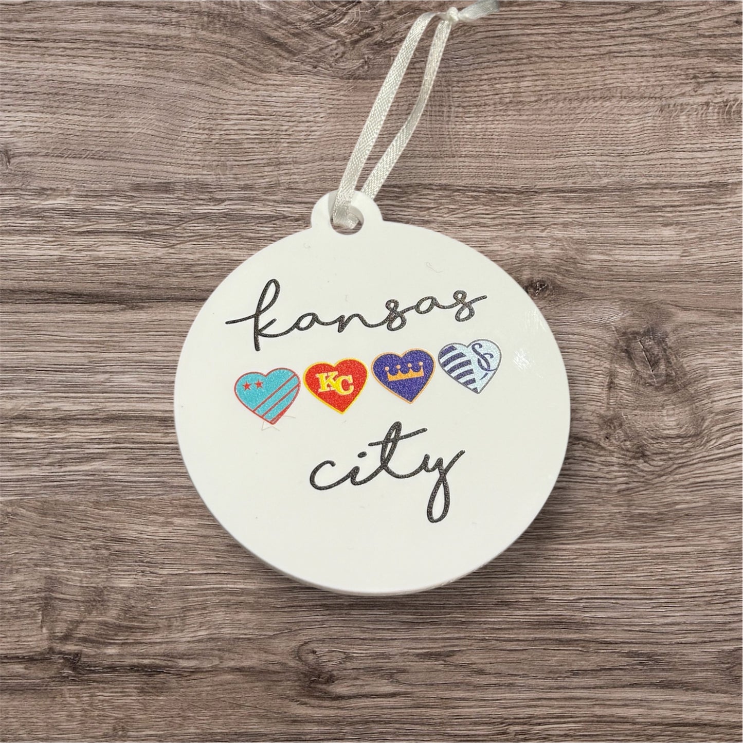 UV Printed Kansas City Sports Acrylic Ornament