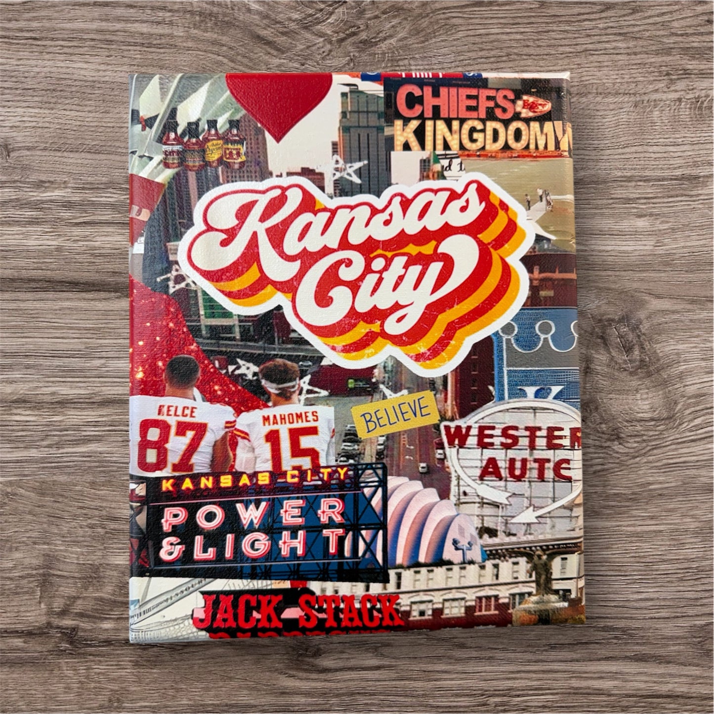 Kansas City Collage Canvas