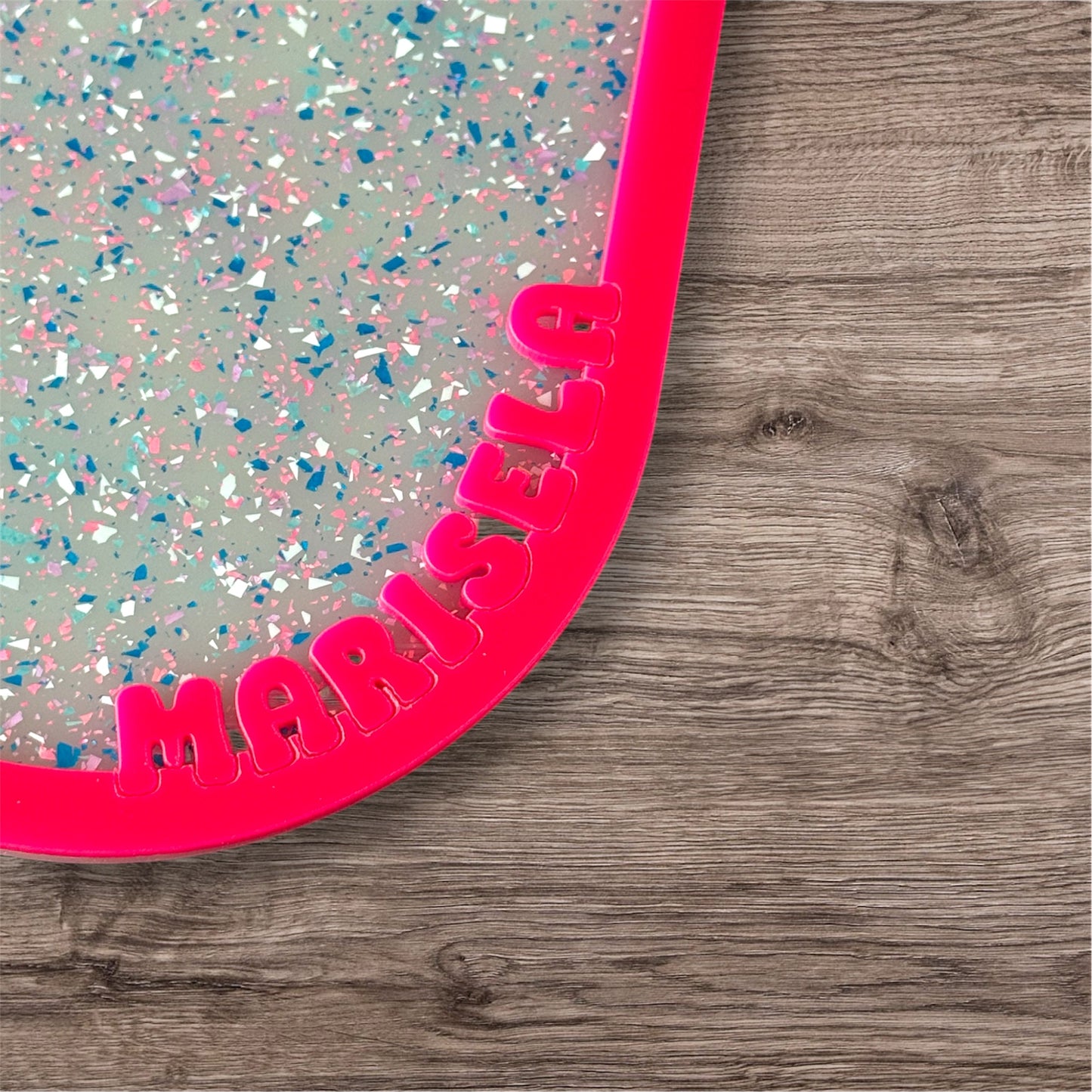 Personalized Glitter Trinket Tray