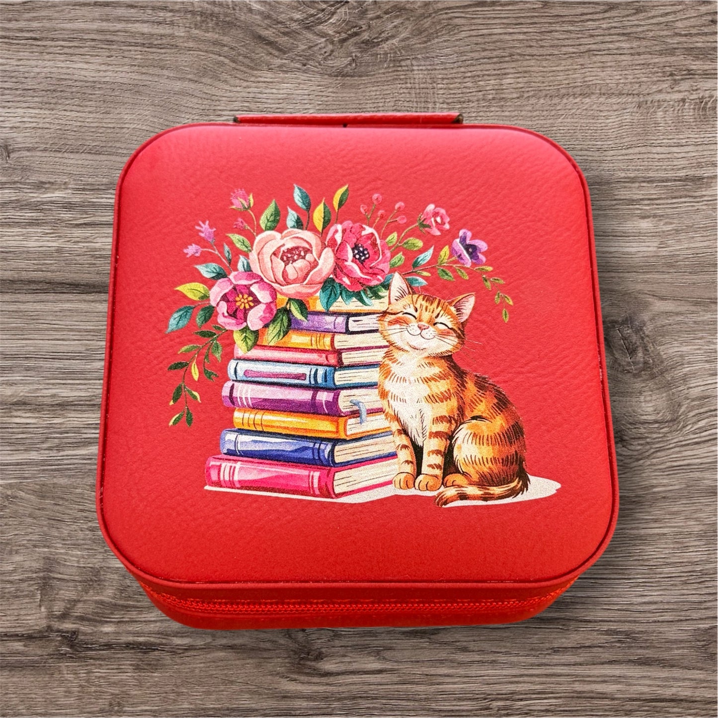 UV Printed Whiskers, Words & Wildflowers Jewelry Box