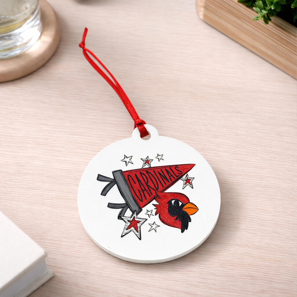 UV Printed Cardinals Pride Ornament