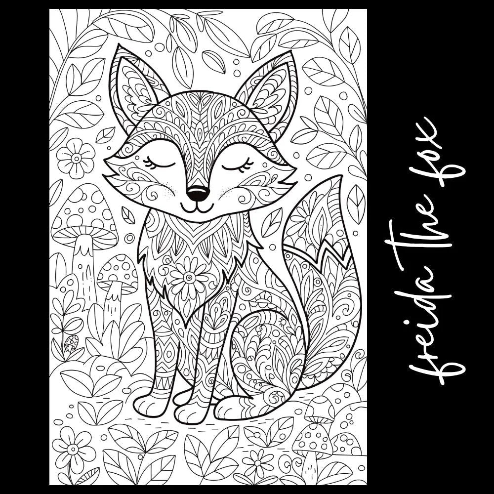 Fox Coloring Page