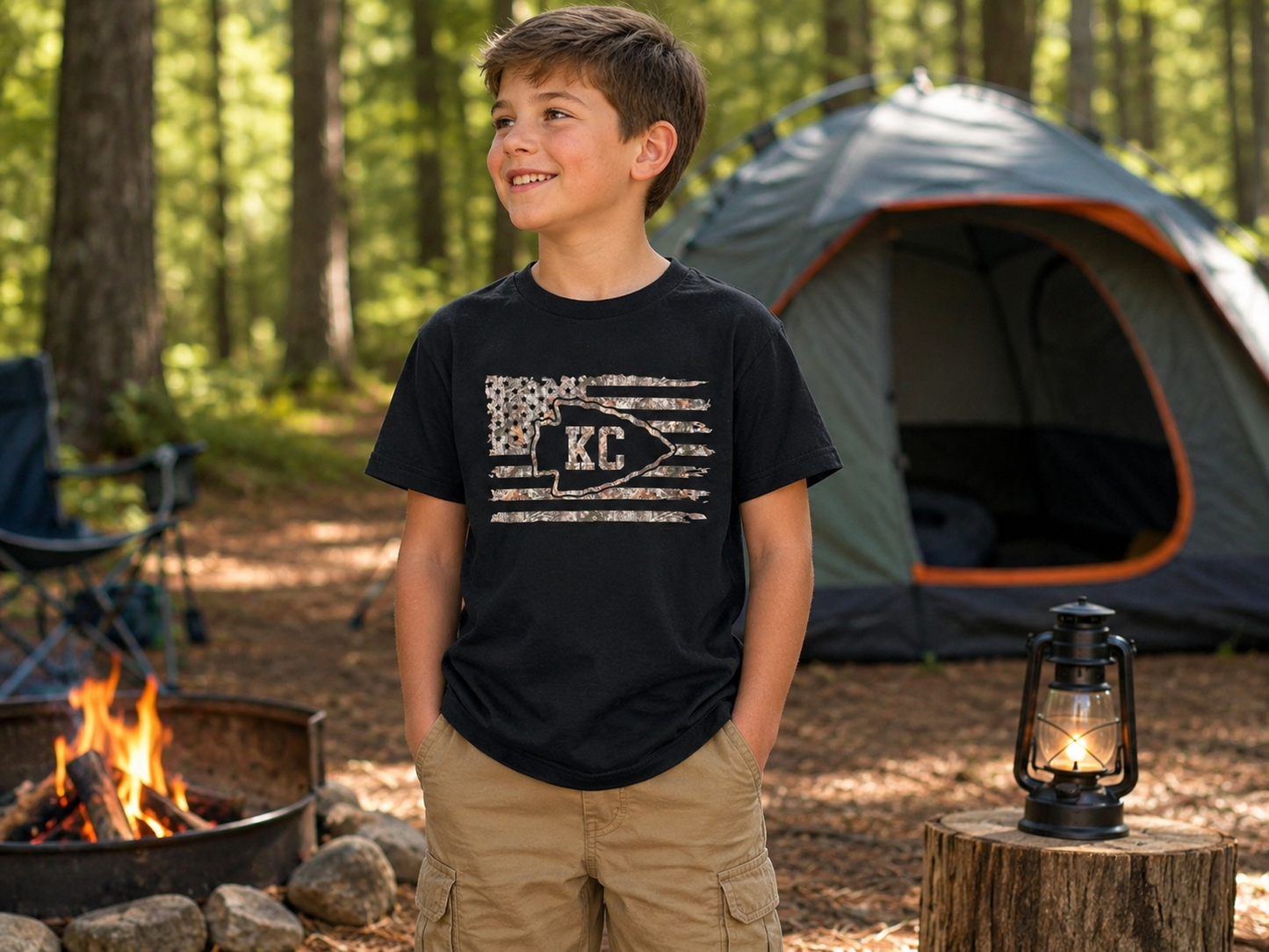 KC Camo Flag Youth / Toddler Tee