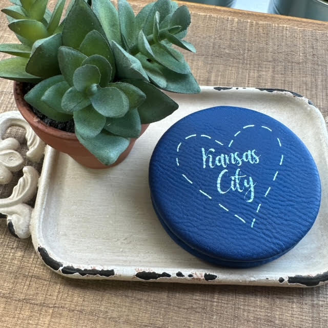 Kansas City Heart Compact Mirror