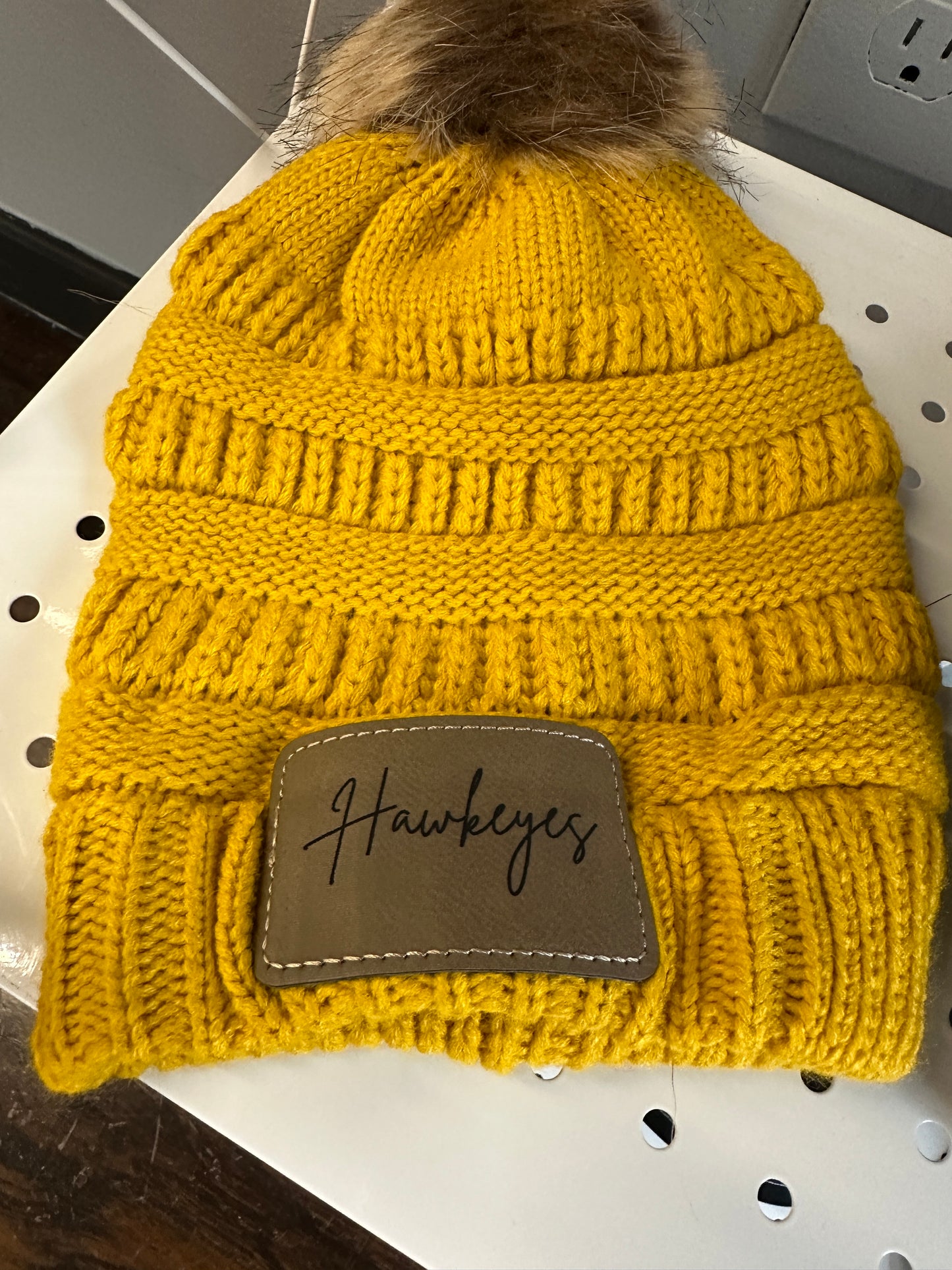 Hawkeyes Pom Beanie