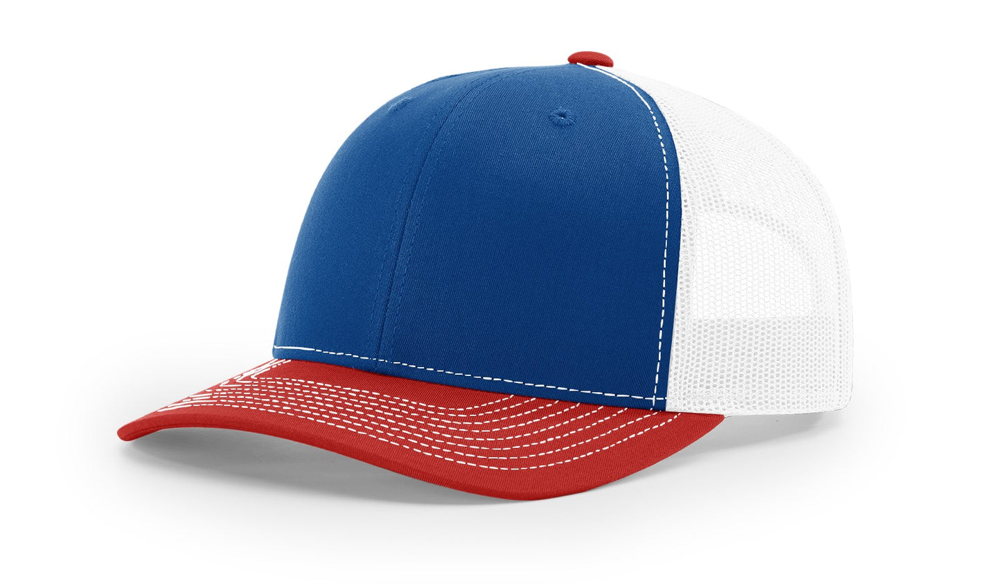American Flag Buck Men's Richardson 112 Trucker Hat