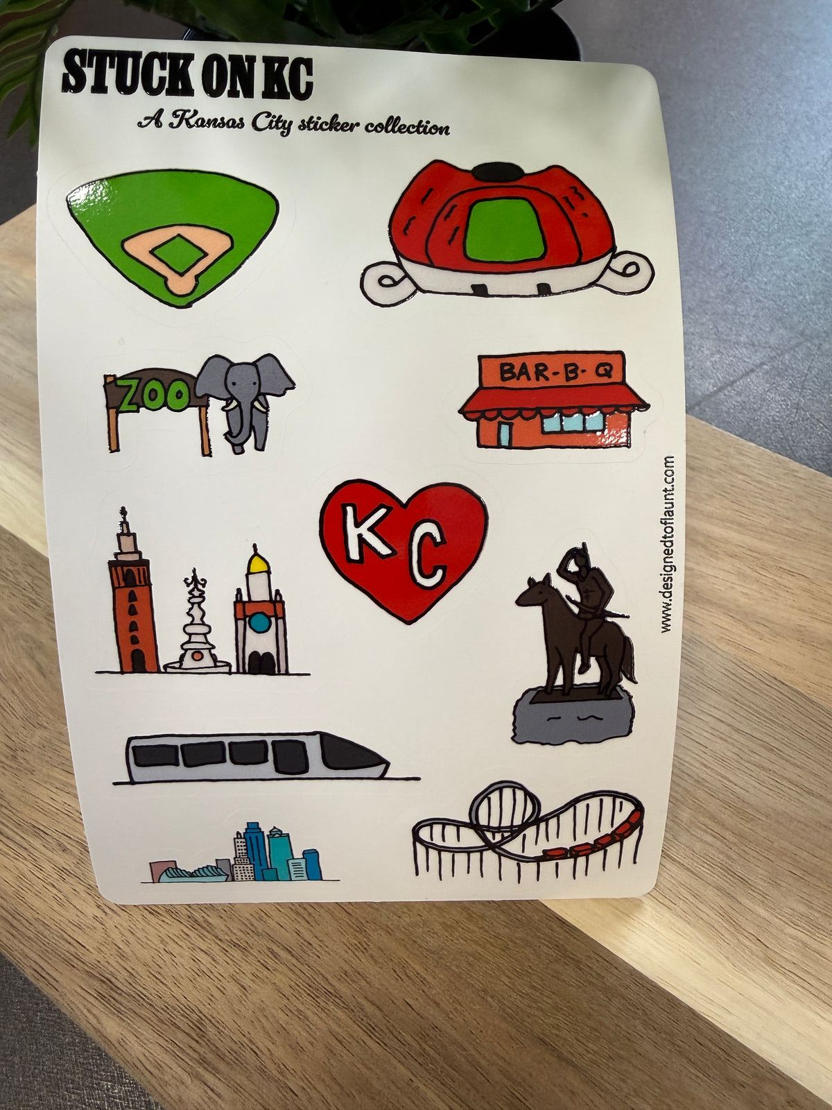 Stuck on KC Sticker Sheet – Kansas City Landmarks