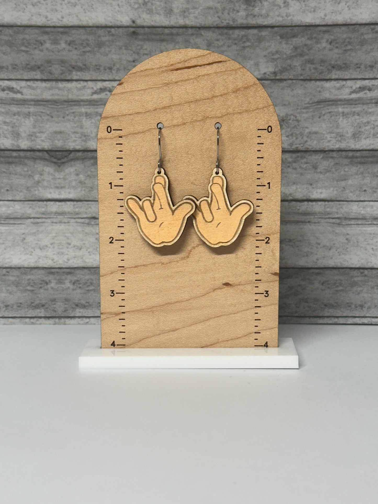 I Really Love You Sign Language Dangle Earrings