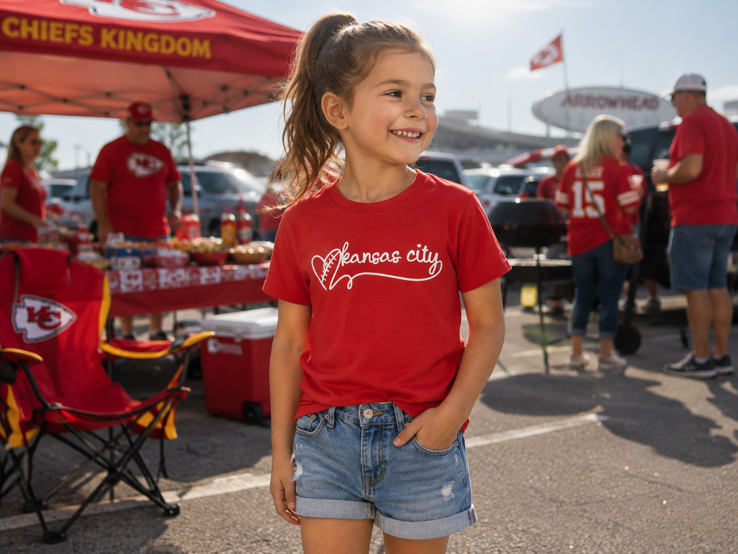 Kansas City Football Youth / Toddler Tee | Kansas City Heart Tee