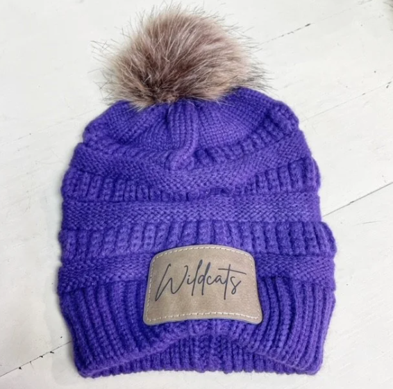 Wildcats Pom Beanie