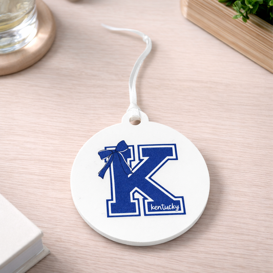 UV Printed Kentucky Bow Ornament
