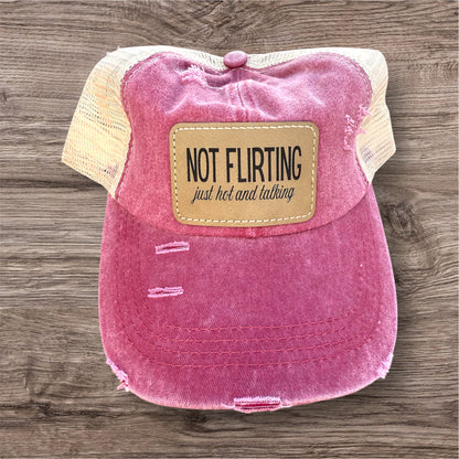 Not Flirting Women's Criss Cross Hat