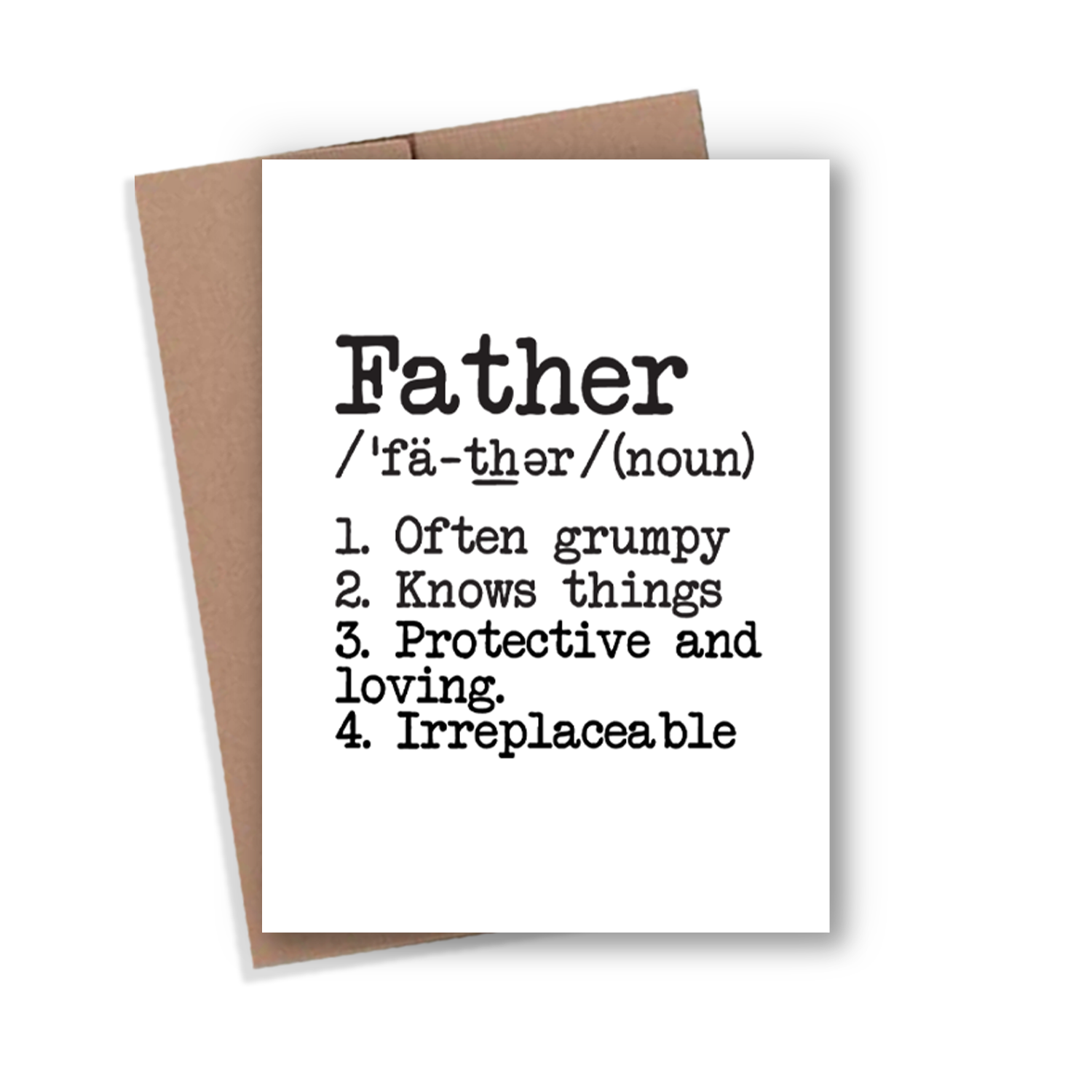 Father Definition Card – Designed To Flaunt