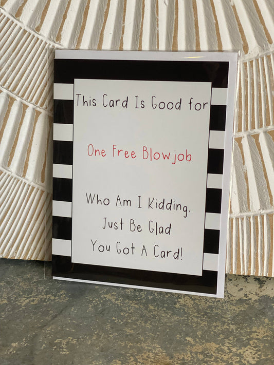 BJ Coupon Greeting Card