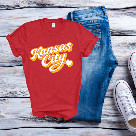 Kansas City Home Team Football Script Tee