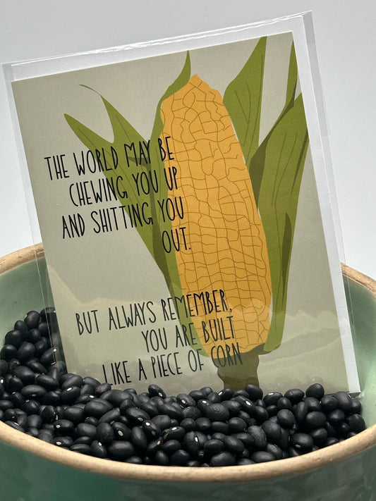 Built like Corn Greeting Card