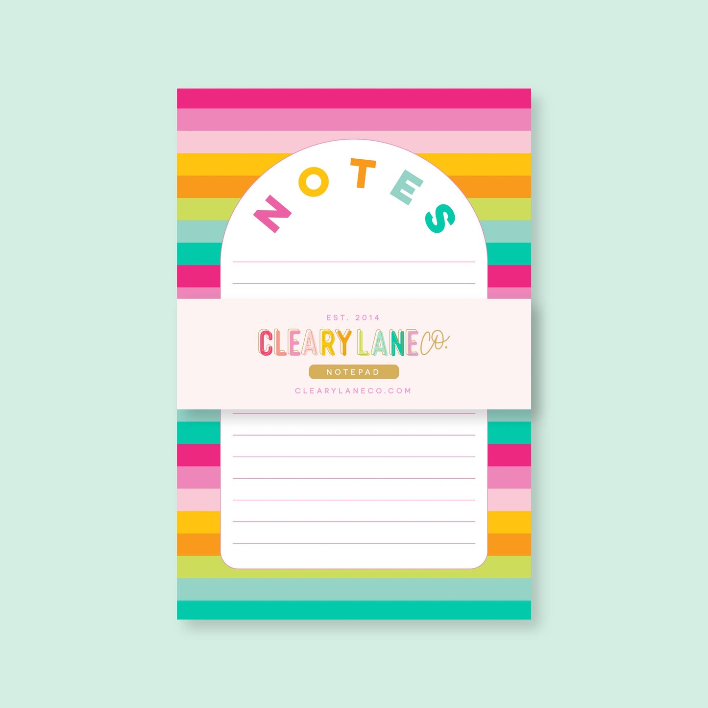 Notepad | 4"x6" | Rainbow Sunset