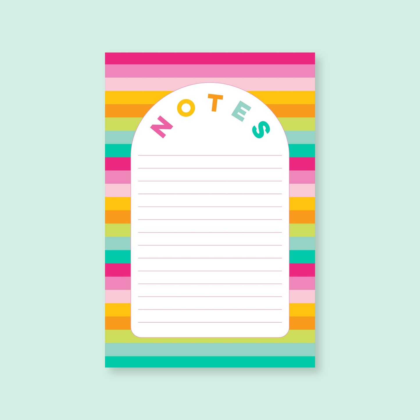 Notepad | 4"x6" | Rainbow Sunset