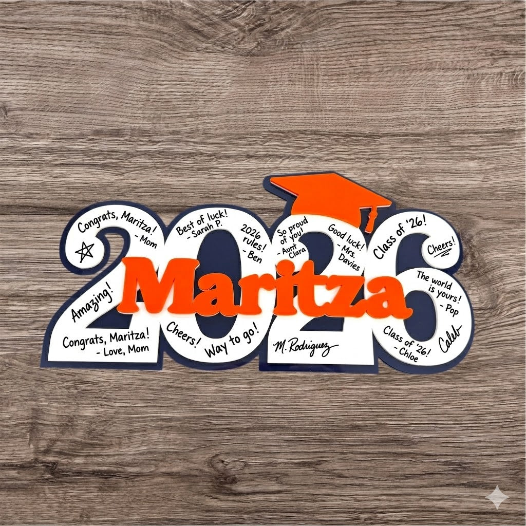 2026 Graduation Personalized Acrylic Name Sign