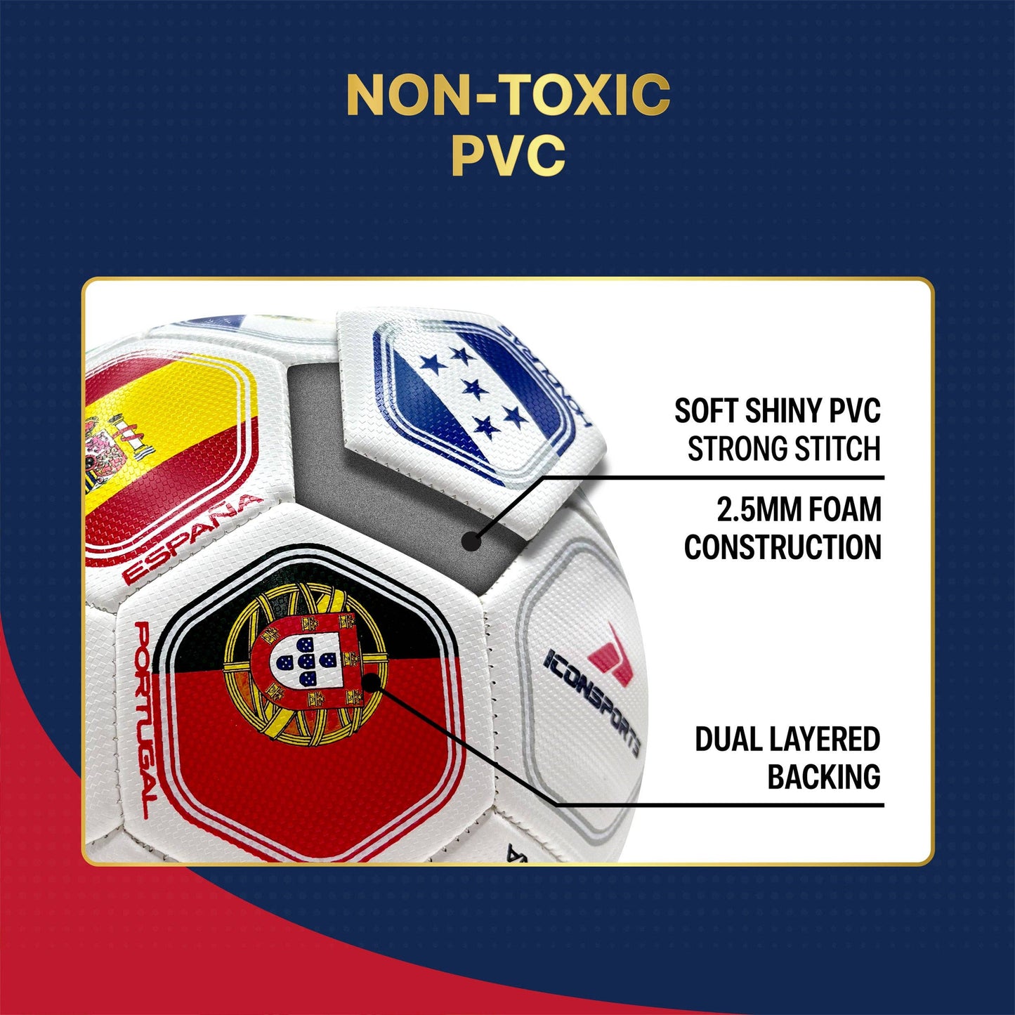 Country Flag Soccer Ball - ISG180BLT