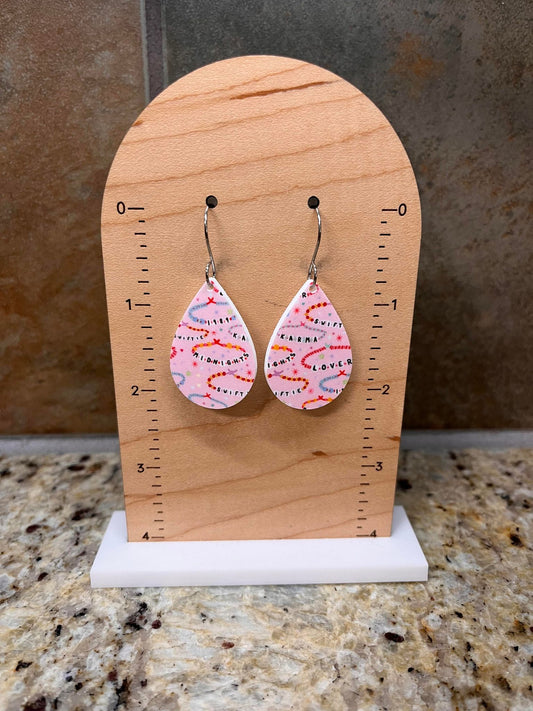 Taylor Swift Bracelets Acrylic Dangle Earrings