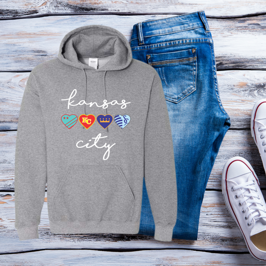 Kansas City Sports Grey Hoodie