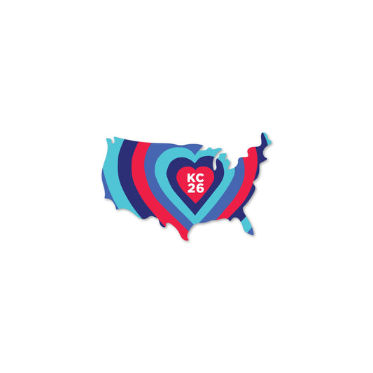 KC Heart of the USA Sticker
