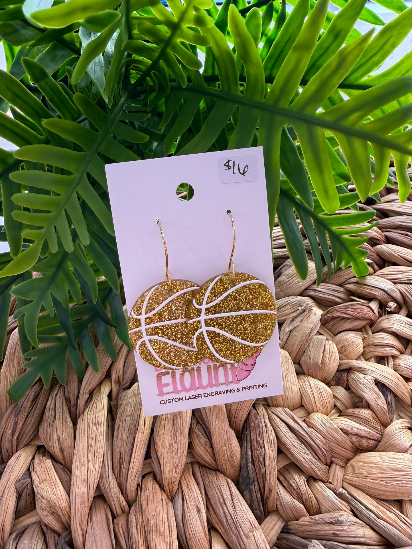 Full-Court Sparkle! UV Printed Basketball Dangles