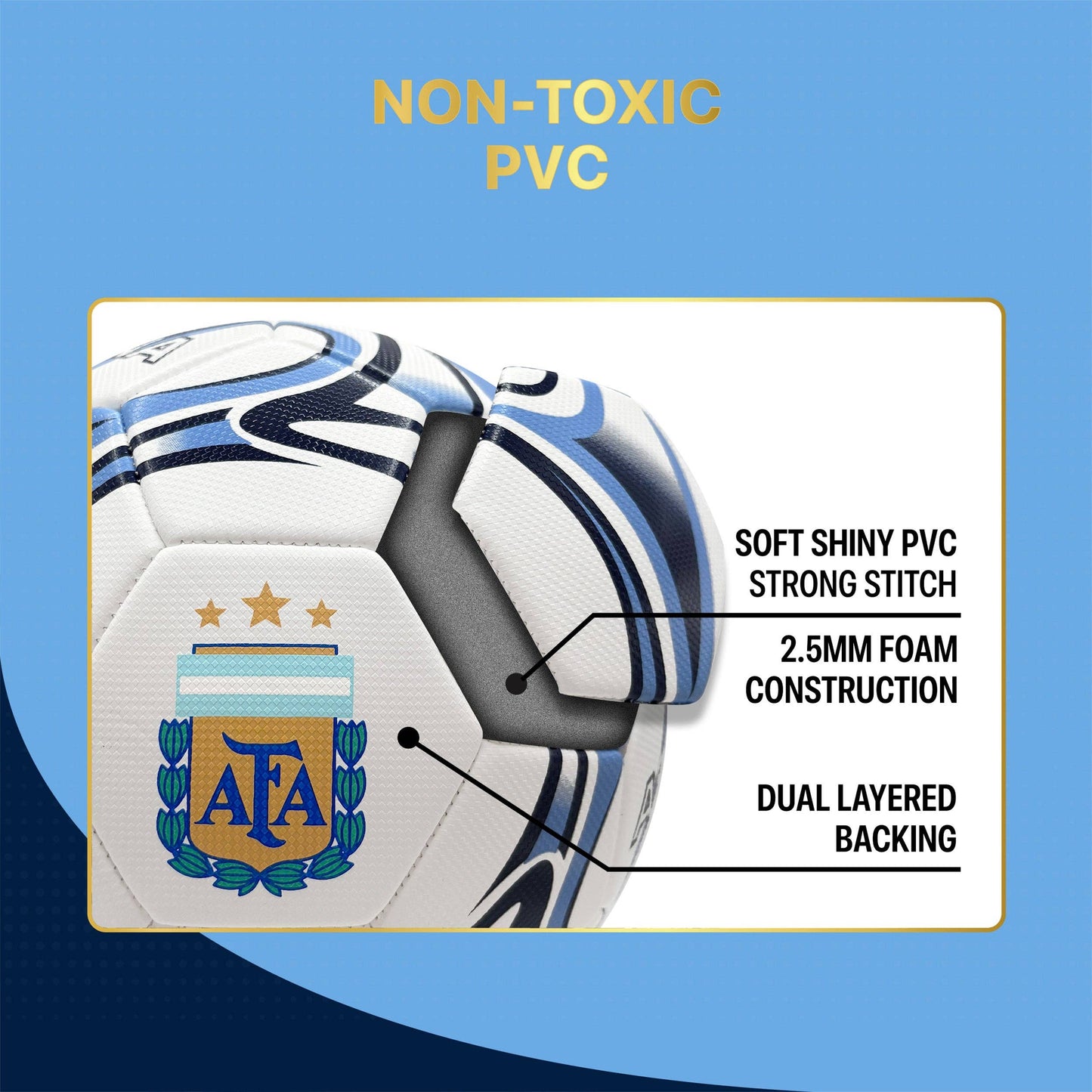 Argentina Soccer Ball - AFA14BLT