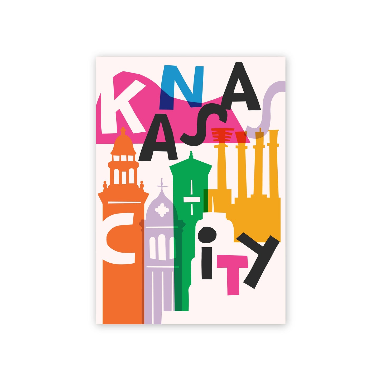 Artful Kansas City Postcard