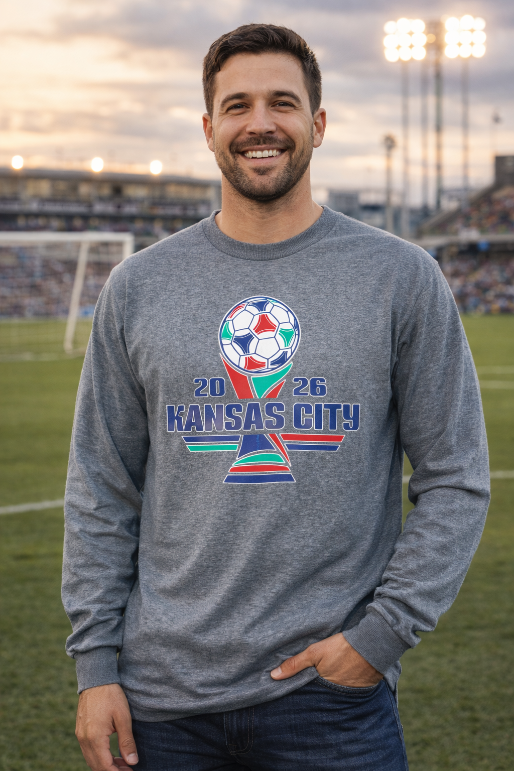 KC Host City Soccer Tee - Lightweight Long Sleeve Tee
