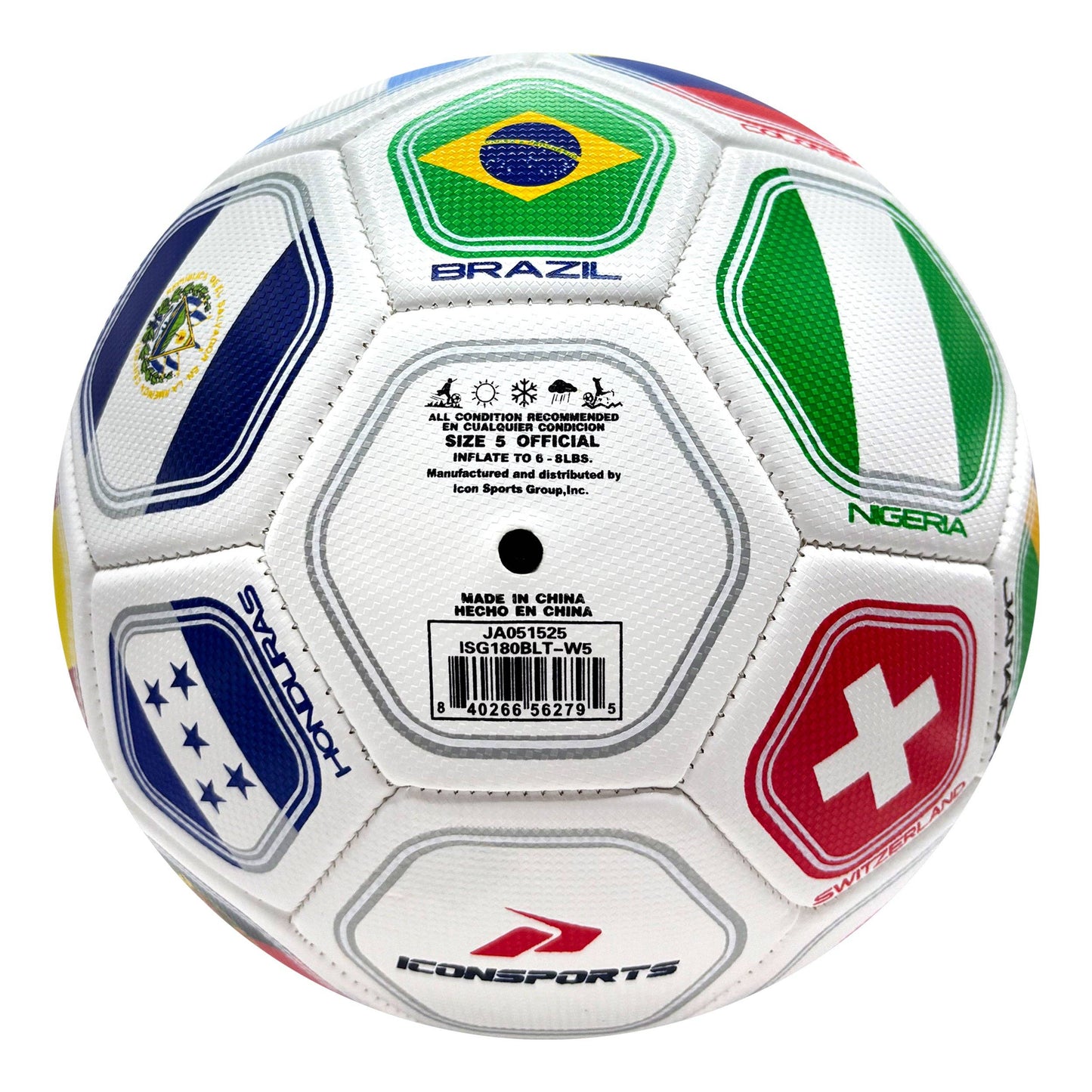 Country Flag Soccer Ball - ISG180BLT