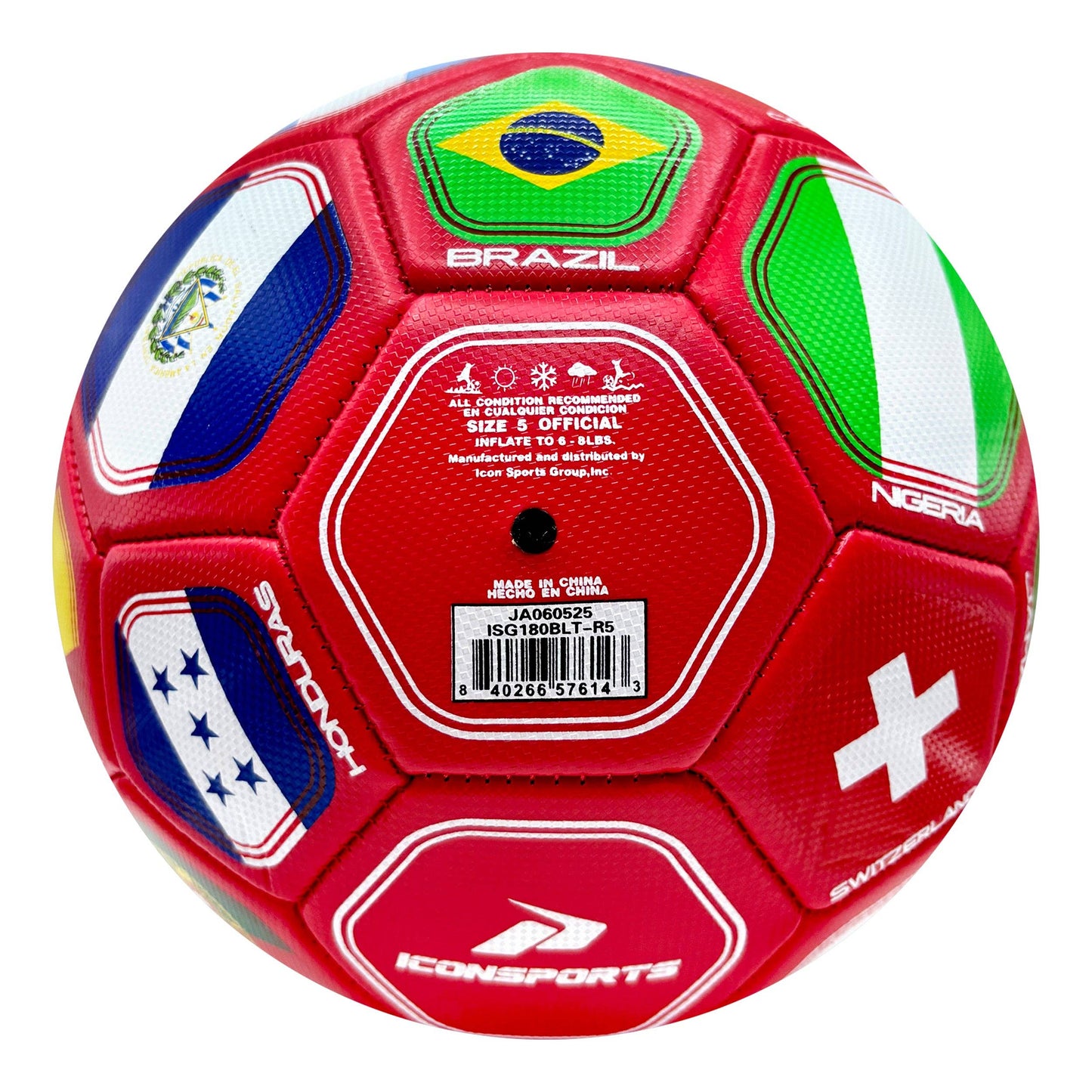 Country Flag Soccer Ball - ISG180BLT