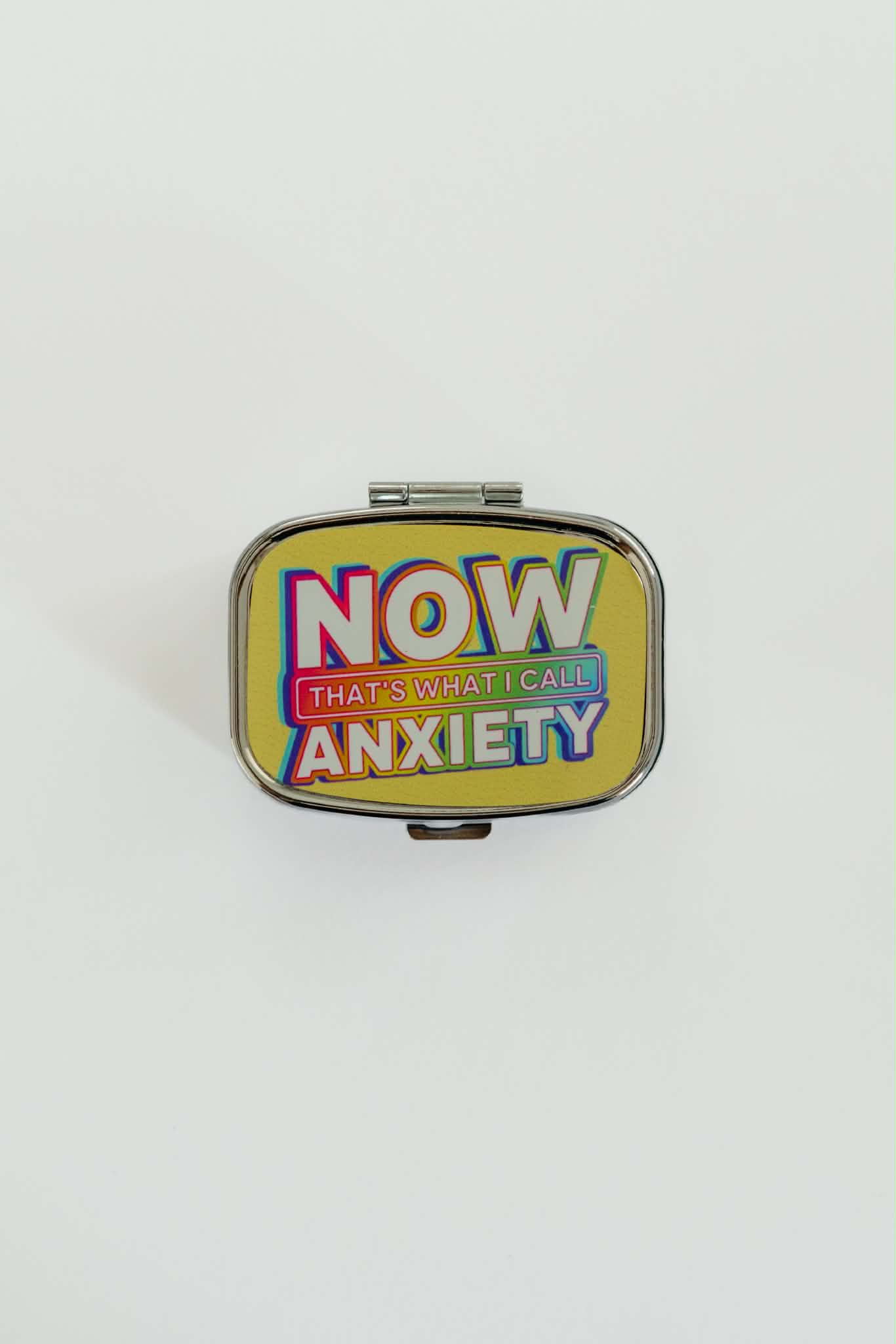 Pill Box Funny Gift Pill Case with Mirror
