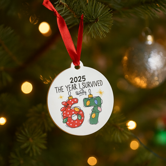 UV Printed I Survived 6 7 Acrylic Ornament