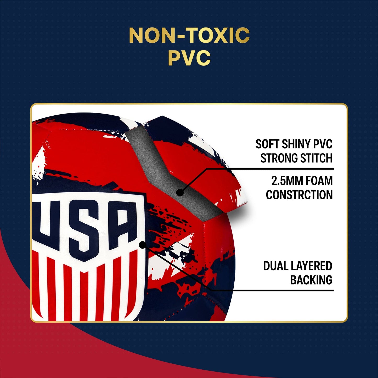 US Men's National Team Soccer Ball - USSF93BL