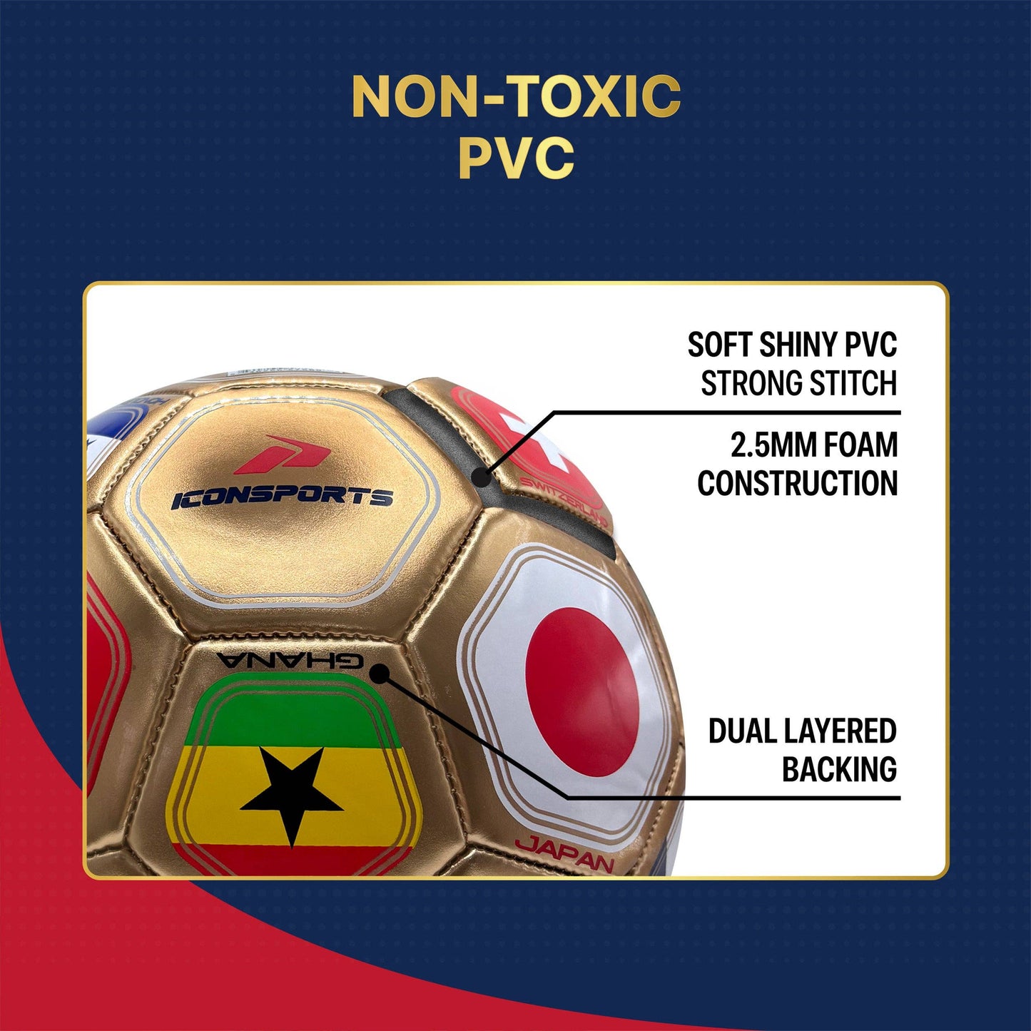 Country Flag Soccer Ball - ISG180BLT
