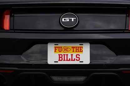 UV Printed FU KC The Bills License Plate