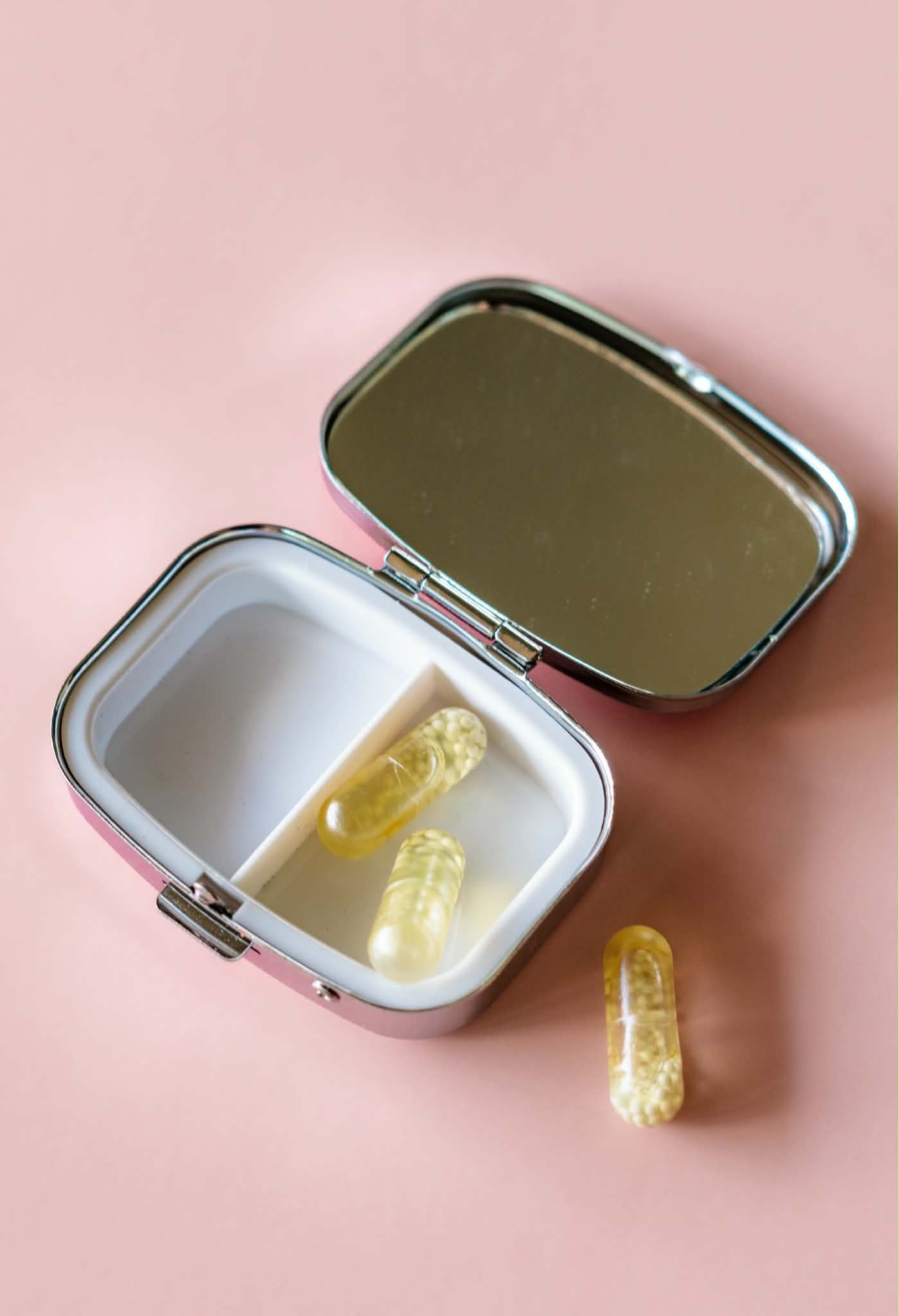 Pill Box Funny Gift Pill Case with Mirror