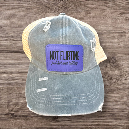 Not Flirting Women's Criss Cross Hat