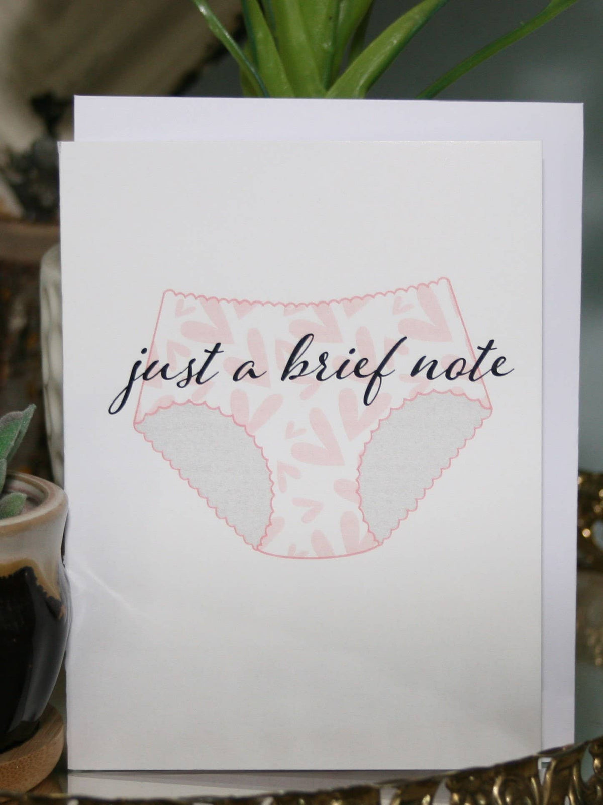 Brief Note Greeting Card