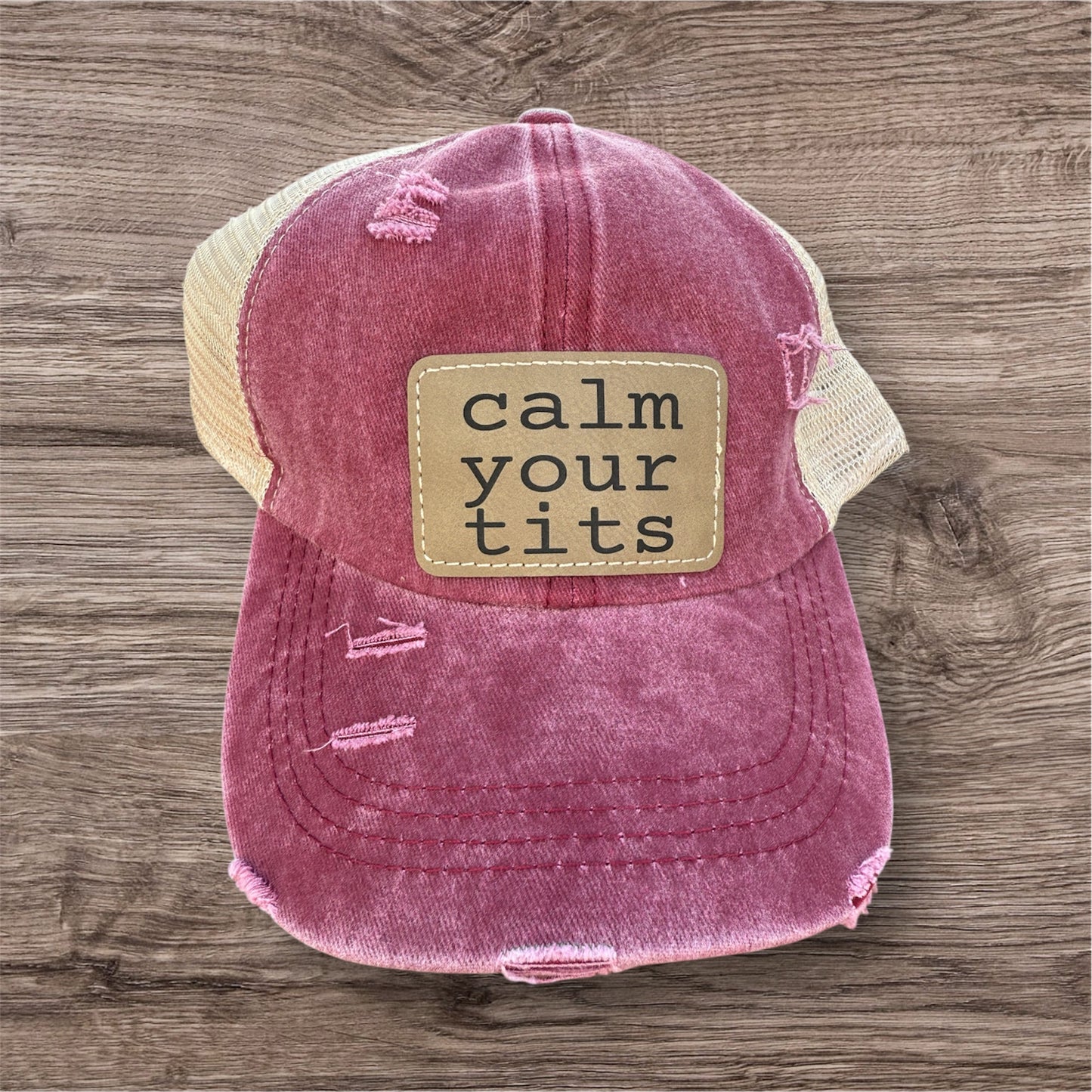 Calm Your Tits Criss Cross Hat