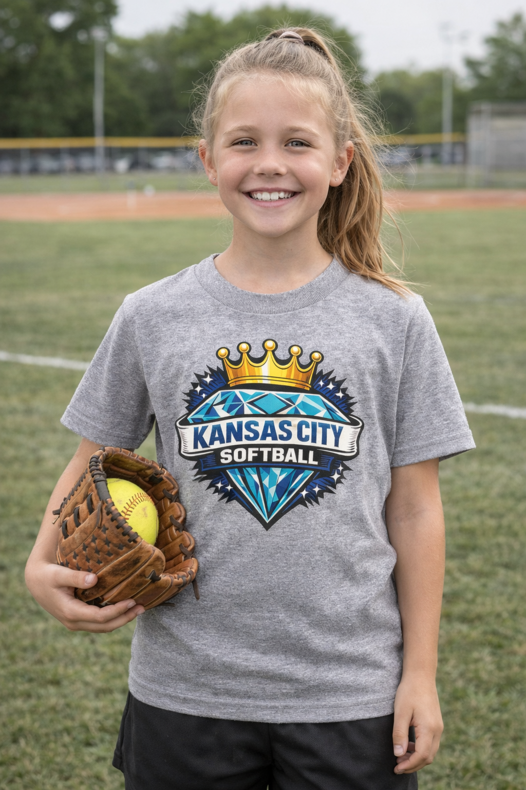 Kansas City Softball Toddler & Youth Tee