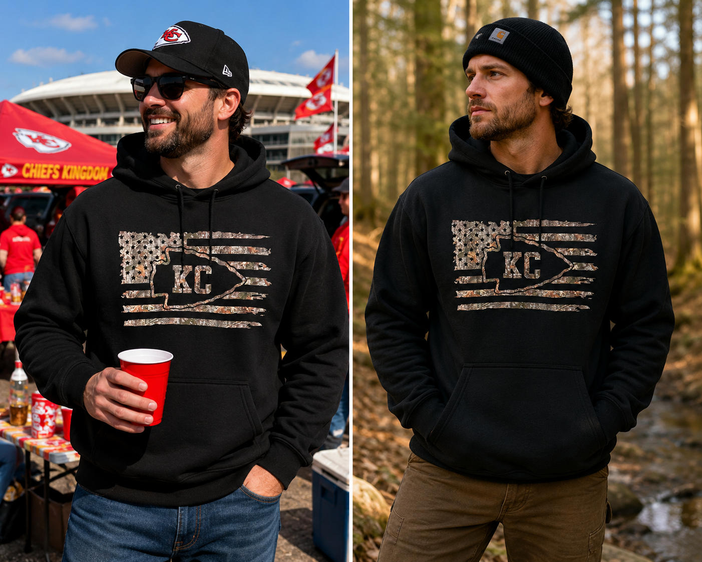 KC Camo Flag Hoodie
