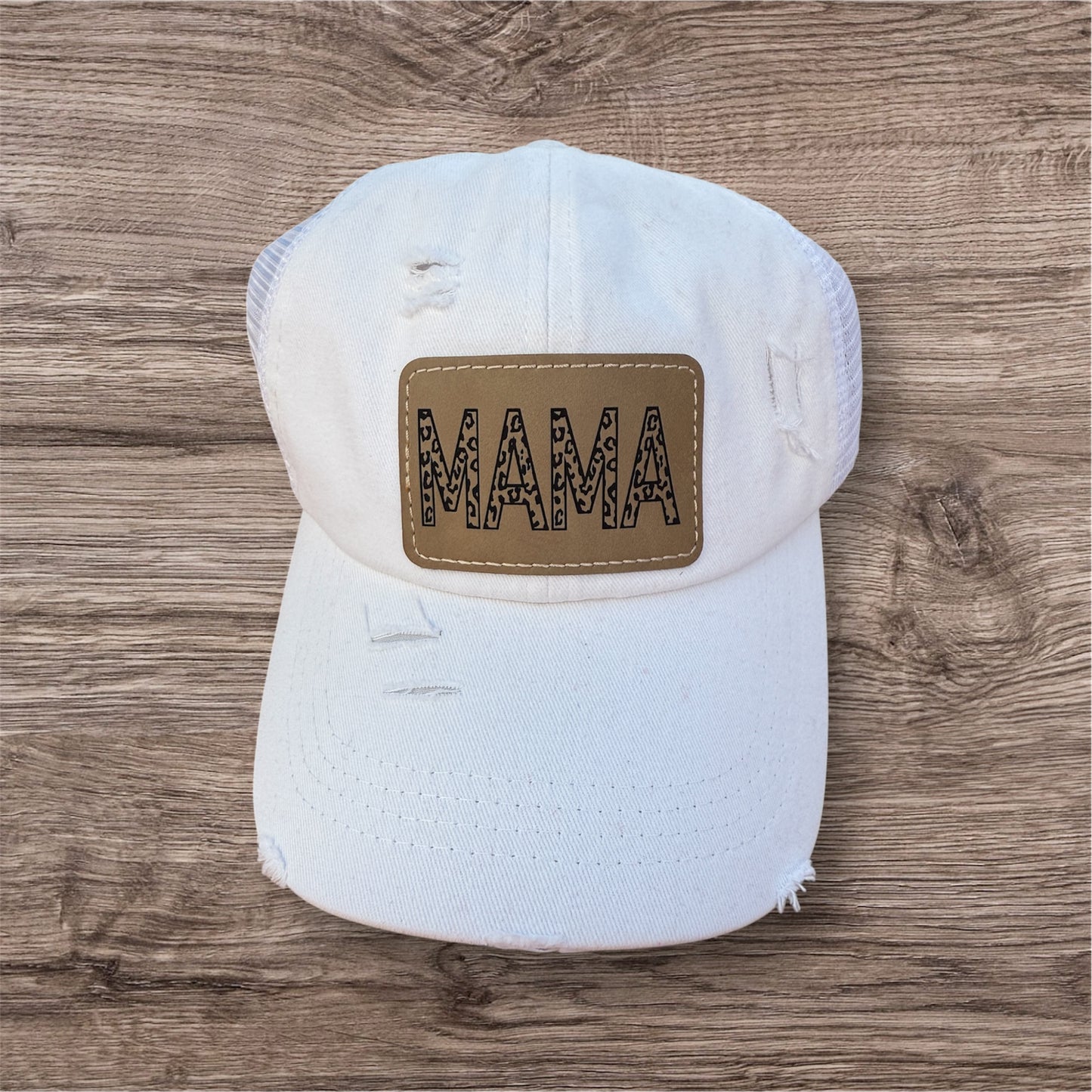 Leopard Mama Criss Cross Hat