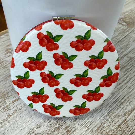 UV Printed Cranberry Crush Compact Mirror