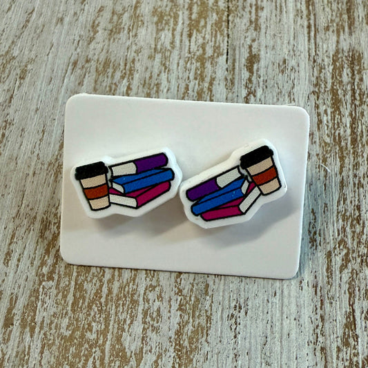 Latte & Literature Studs