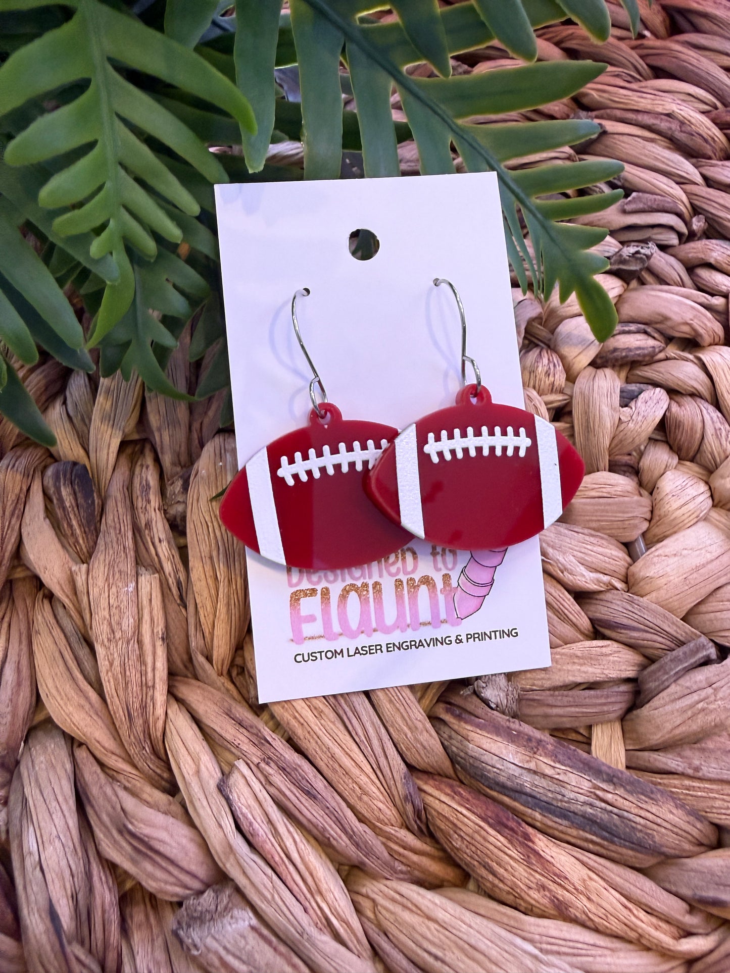 UV Printed Friday Night Lights Acrylic Dangle Earrings