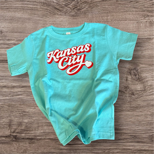 Kansas City Home Team Soccer Script Toddler & Youth Tee